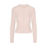 SHEER MODAL CARDIGAN WITH COVERED BUTTONS | PRIMROSE