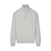 FLEECE LOUNGE MENS RELAXED QUARTER ZIP | LIGHT HEATHER GREY