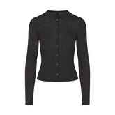 SHEER MODAL CARDIGAN | ONYX
