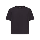 HEAVYWEIGHT COTTON MENS RELAXED CROPPED CREWNECK | OBSIDIAN