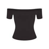 COTTON JERSEY OFF THE SHOULDER TOP | SOOT