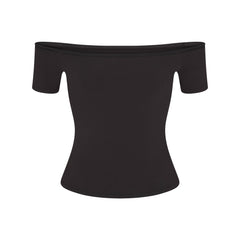 COTTON JERSEY OFF THE SHOULDER TOP | SOOT