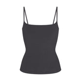COTTON JERSEY SCOOP NECK CAMI | ASH