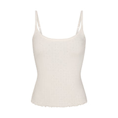 HEAVY POINTELLE CAMI | MARBLE