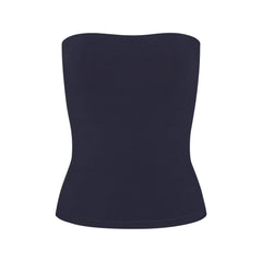 COTTON JERSEY TUBE TOP | NAVY