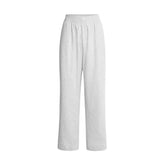 COTTON JERSEY WIDE LEG PANT | LIGHT HEATHER GREY