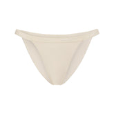 LIGHTWEIGHT COTTON LOGO PICOT STRING BIKINI | BUTTER TONAL