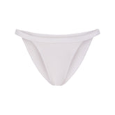 LIGHTWEIGHT COTTON LOGO PICOT STRING BIKINI | SNOW