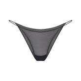 ULTRA FINE MESH STRING BIKINI | OBSIDIAN