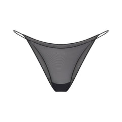 ULTRA FINE MESH STRING BIKINI | OBSIDIAN