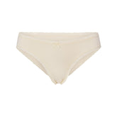 LIGHTWEIGHT COTTON LACE BRIEF | BUTTER TONAL