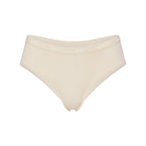 LIGHTWEIGHT COTTON LOGO PICOT HIPSTER | BUTTER TONAL