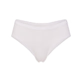 LIGHTWEIGHT COTTON LOGO PICOT HIPSTER | SNOW