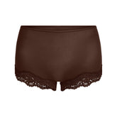 FITS EVERYBODY LACE BOY SHORT | ESPRESSO