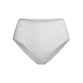 COTTON JERSEY FULL BRIEF | LIGHT HEATHER GREY