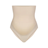 FITS EVERYBODY MATERNITY BANDED HIGH-WAISTED BRIEF | SAND
