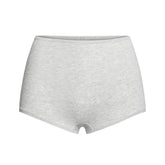 COTTON JERSEY BOY SHORT | LIGHT HEATHER GREY