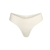 COTTON JERSEY DIPPED THONG | BONE
