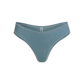 COTTON JERSEY DIPPED THONG | KYANITE
