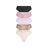 FITS EVERYBODY THONG 5-PACK | SAND BLOOM ANIMAL MULTI