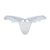 STRETCH LACE BUTTERFLY THONG | POWDER BLUE
