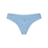 LIGHTWEIGHT COTTON LACE THONG | SURF DAINTY FLORAL PRINT