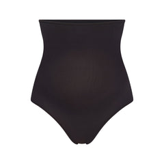 COTTON JERSEY MATERNITY HIGH-WAISTED THONG | SOOT
