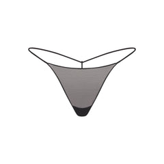 ULTRA FINE MESH STRING THONG | OBSIDIAN