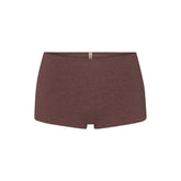 EVERYDAY COTTON BOY SHORT | COCOA HEATHER