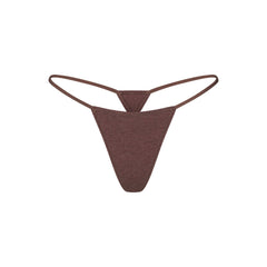 EVERYDAY COTTON STRING THONG | COCOA HEATHER