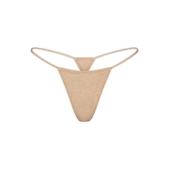 EVERYDAY COTTON STRING THONG | CLAY HEATHER