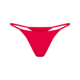 EVERYDAY COTTON STRING THONG | CARMINE