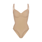 SEAMLESS SCULPT BRIEF BODYSUIT | CLAY