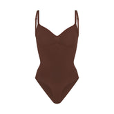 SEAMLESS SCULPT BRIEF BODYSUIT | COCOA