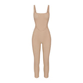 POWER MESH SHAPEWEAR CATSUIT | CLAY