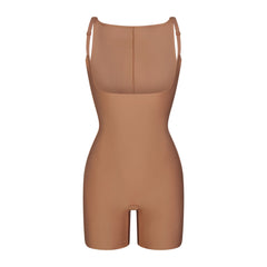 SKIMS BODY CORE SCULPT BACK SMOOTHING OPEN BUST MID THIGH BODYSUIT | SIENNA