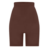 SEAMLESS SCULPT HIGH-WAISTED ABOVE THE KNEE SHORT | COCOA
