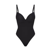 SKIMS ULTIMATE BODY PUSH-UP THONG BODYSUIT | ONYX