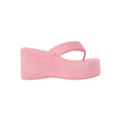 TERRY PLATFORM SANDAL | MELON