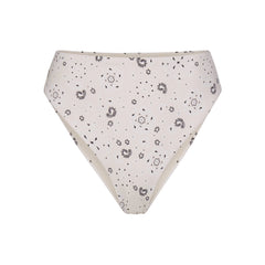 SIGNATURE SWIM HIGH-WAISTED BIKINI BOTTOM | ECRU BANDANA PRINT