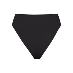 SIGNATURE SWIM HIGH-WAISTED BIKINI BOTTOM | ONYX