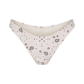 SIGNATURE SWIM TANGA BIKINI BOTTOM | ECRU BANDANA PRINT