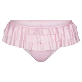 SATIN SWIM RUFFLE BIKINI BOTTOM | CHERRY BLOSSOM