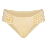 SATIN SWIM RUCHED BIKINI BOTTOM | MARZIPAN