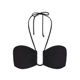 SIGNATURE SWIM HALTER BIKINI TOP | ONYX