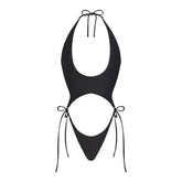 SIGNATURE SWIM PLUNGE MONOKINI | ONYX