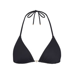 ICONIC SWIM HARDWARE TRIANGLE BIKINI TOP | OBSIDIAN