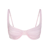 SATIN SWIM BALCONETTE BIKINI TOP | CHERRY BLOSSOM