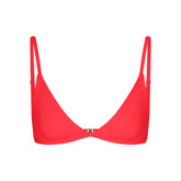 ICONIC SWIM TRIANGLE BIKINI TOP | CARMINE