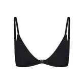 ICONIC SWIM TRIANGLE BIKINI TOP | OBSIDIAN